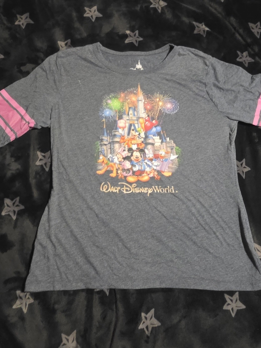 Official Walt Disney World Castle & Fireworks Graphic Tee